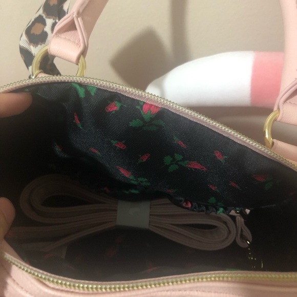 Betsey Johnson Quilted Heart Bowler Bag - Picture 8 of 8